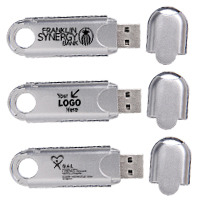 Gray Volunteer Flash Drives w/ Logo